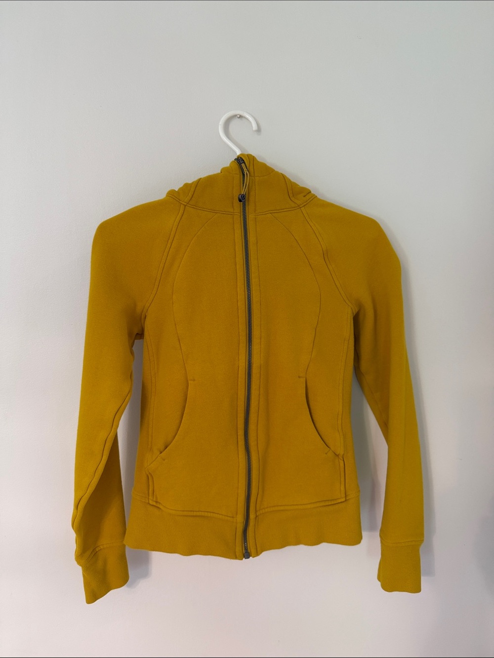 lululemon athletica Golden Yellow Full-Zip Hoodie - size 2